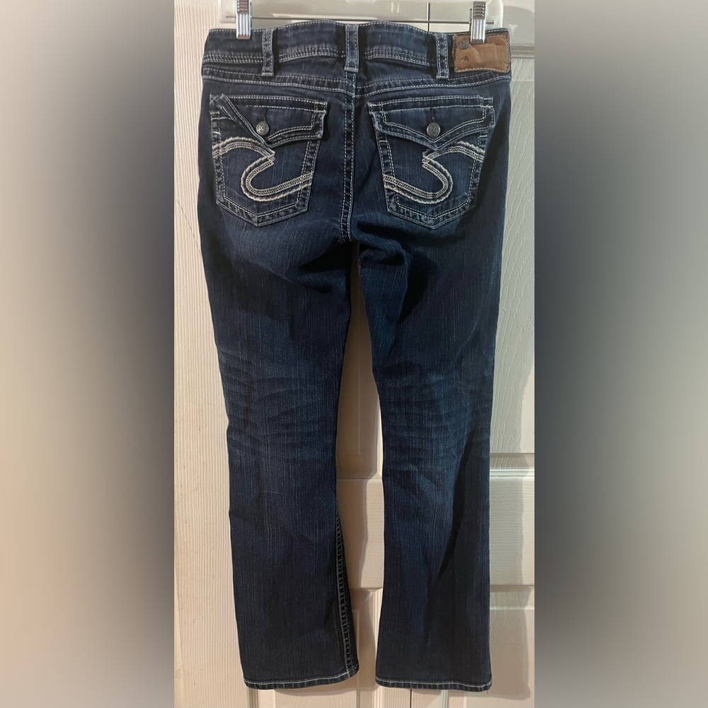 Silver Jeans Co. Tuesday Flap Jeans Dark Wash Low Rise W30 L31